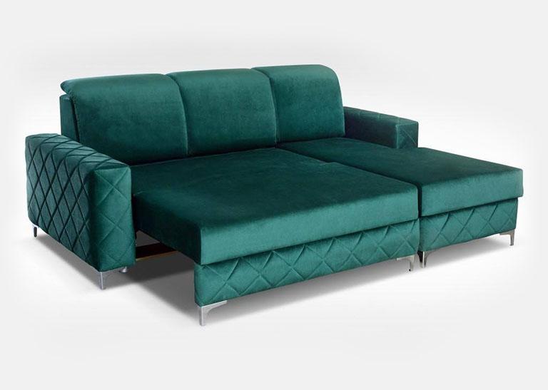 Zielona sofa